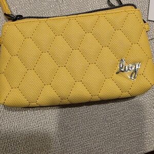 NWT- LUG- METRO XL ID POUCH MATTE LUXE- BANANA